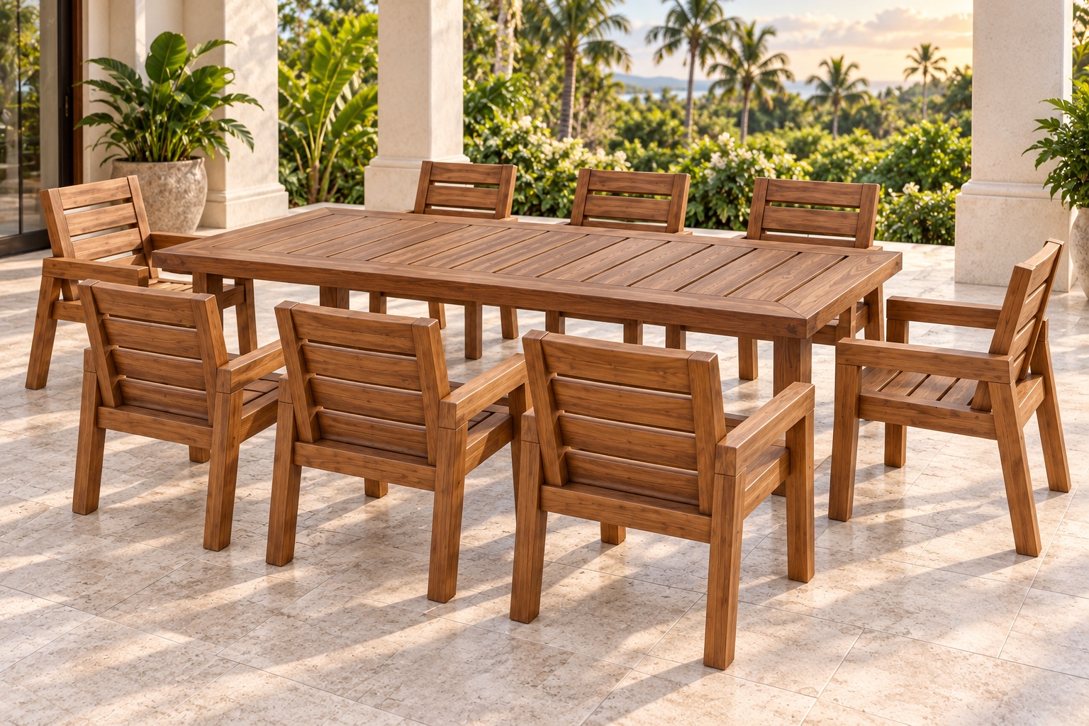 Outdoor Dining handcrafted furniture