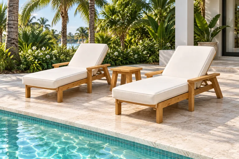Sol Chaise Lounge handcrafted furniture